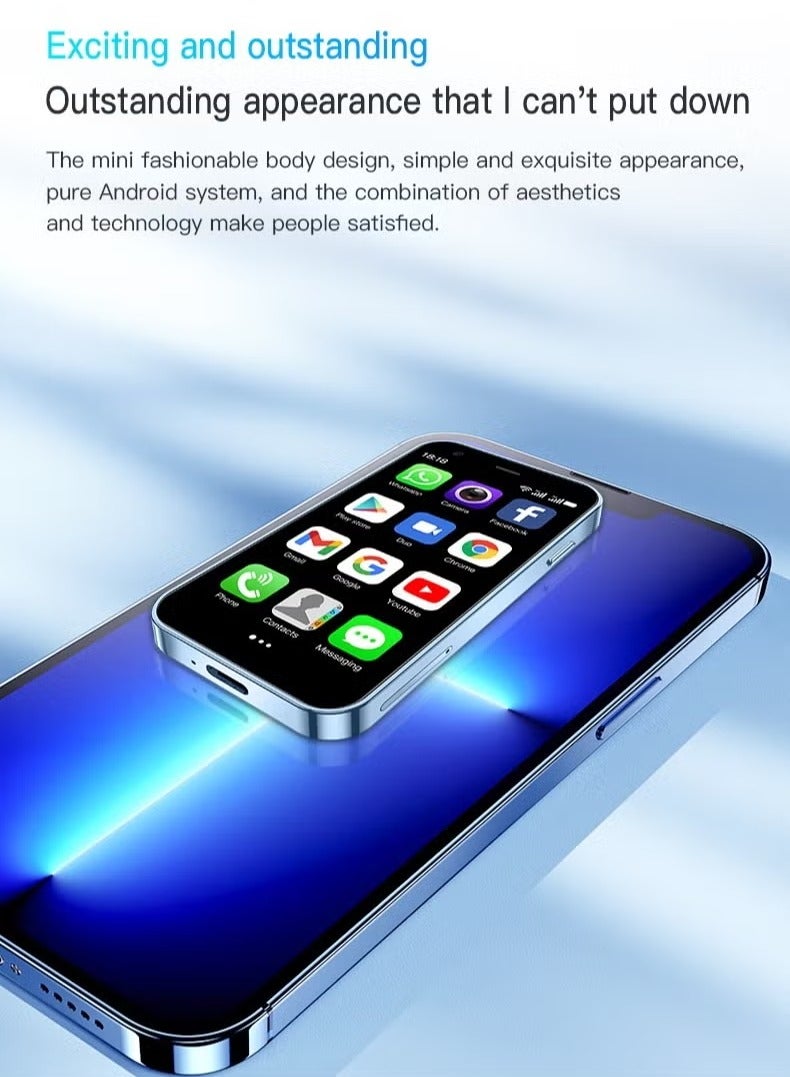 SOYES Super Mini Mobile Phone Android Quad Core Titanium Silver, Mobile Mini Smartphone Ultra Small Pocket Student Children Men and Women(Black) - Image 4